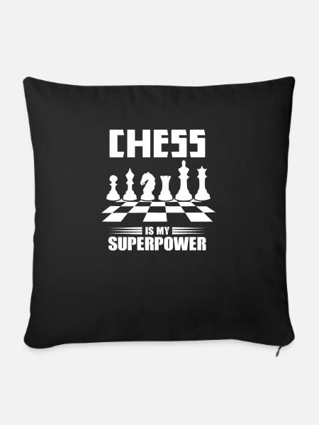 Chess - Sofakissenbezug 45 x 45 cm - Schwarz