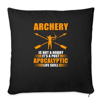 Archery - Sofakissenbezug 45 x 45 cm - Schwarz - Vorne