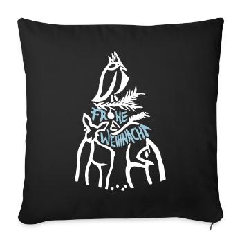 Joyeux Noël - Housse de coussin décorative 45 x 45 cm - noir - Devant