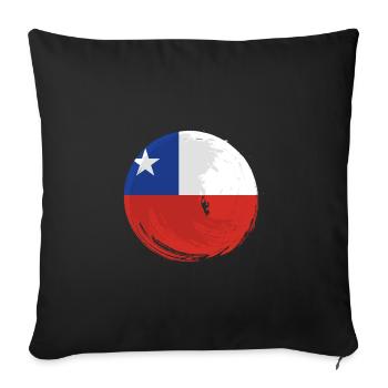 Chile Flag South America Chilean Flag Vintage - Sofa pillowcase 17,3'' x 17,3'' (45 x 45 cm) - black - Front