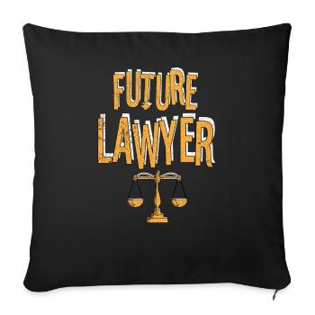 Avocat Avocat Law Judge Law Gift 29 - Housse de coussin décorative 45 x 45 cm - noir - Devant