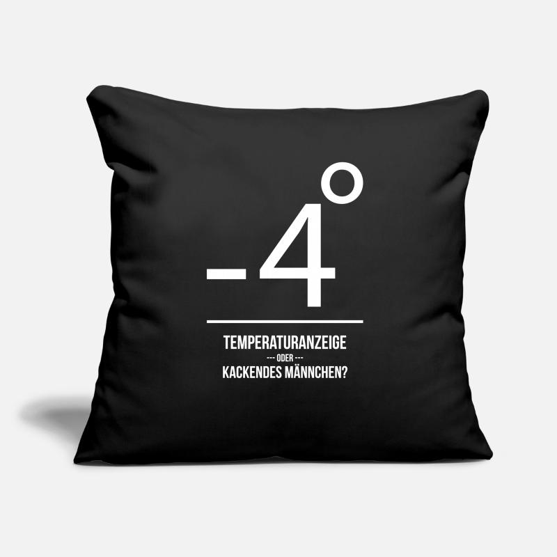 Temperatur oder kackendes Männlein? Sofakissenbezug 45 x 45 cm