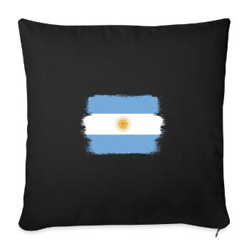 Argentina Flag South America Argentine Flag - Sofa pillowcase 17,3'' x 17,3'' (45 x 45 cm) - black - Front