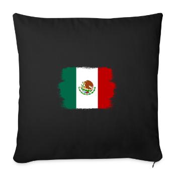 Drapeau du Mexique Drapeau mexicain Mexique Amérique du Sud - Housse de coussin décorative 45 x 45 cm - noir - Devant