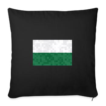 Drapeau de Saxe Drapeau saxon Ossi Holiday SN - Housse de coussin décorative 45 x 45 cm - noir - Devant