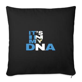 ITS IN MY DNA GUATEMALA - Sofa pillowcase 17,3'' x 17,3'' (45 x 45 cm) - black - Front