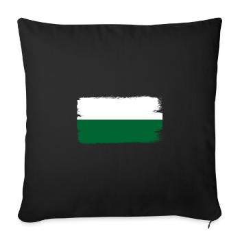 Drapeau de Saxe Drapeau saxon Ossi Holiday SN - Housse de coussin décorative 45 x 45 cm - noir - Devant
