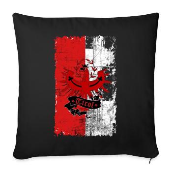 Retro Tyrol - Sofa pillowcase 17,3'' x 17,3'' (45 x 45 cm) - black - Front