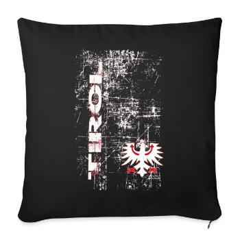 Tyrol - Sofa pillowcase 17,3'' x 17,3'' (45 x 45 cm) - black - Front
