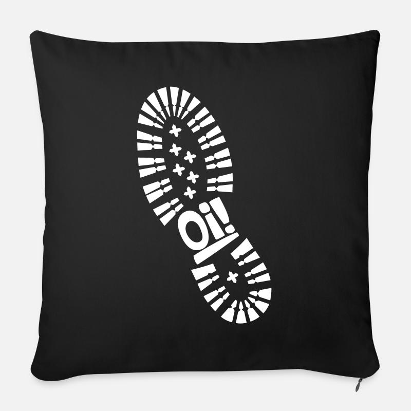 Oi! mes bottes! - Housse de coussin décorative 45 x 45 cm - noir