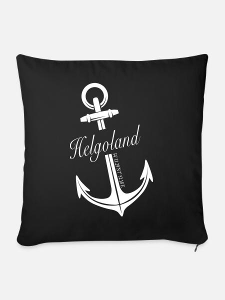 Helgoland - Sofakissenbezug 45 x 45 cm - Schwarz