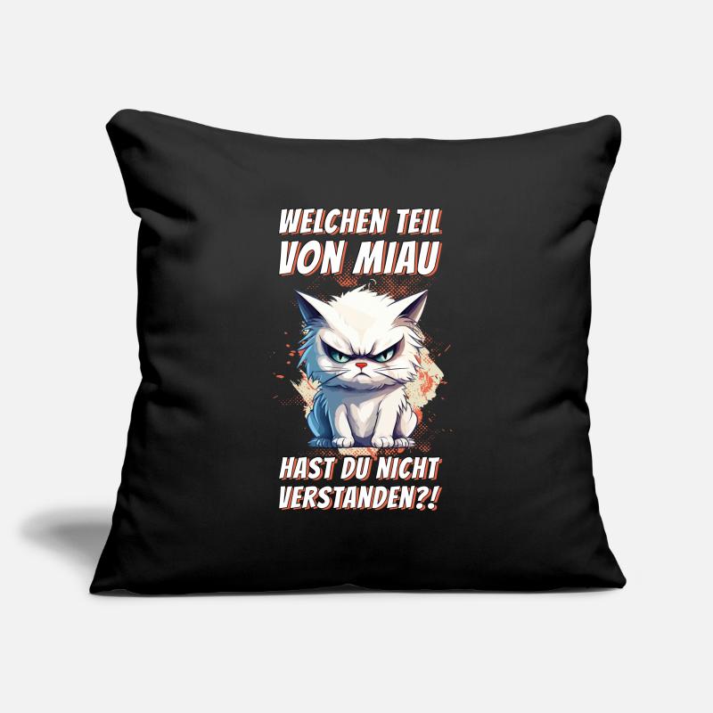 cat grumpy grumpy grumpy meow funny Sofa pillowcase 17,3'' x 17,3'' (45 x 45 cm)