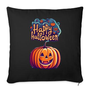 Halloween - Housse de coussin décorative 45 x 45 cm - noir - Devant