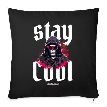 stay Cool - Sofakissenbezug 45 x 45 cm - Schwarz - Vorne
