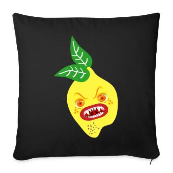 HALLOWEEN COSTUME LEMON - Sofa pillowcase 17,3'' x 17,3'' (45 x 45 cm) - black - Front