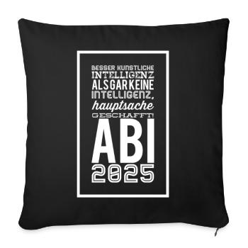 ABITUR - Sofakissenbezug 45 x 45 cm - Schwarz - Vorne
