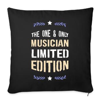 Der Eine Musiker Limited Edition - Sofakissenbezug 45 x 45 cm - Schwarz - Vorne