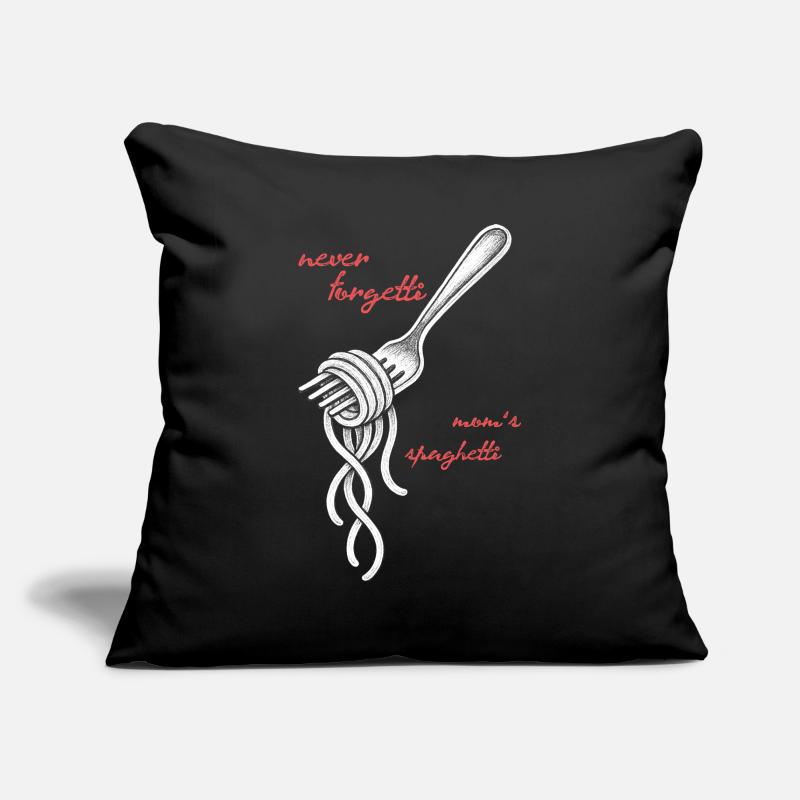 Never Forgetti Spaghetti Fork Drawing Sofa pillowcase 17,3'' x 17,3'' (45 x 45 cm)