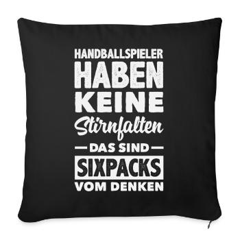 Handball Joueurs Handball Handball Cadeaux - Housse de coussin décorative 45 x 45 cm - noir - Devant