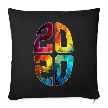6 ANS 2020 6E ANNIVERSAIRE - Housse de coussin décorative 45 x 45 cm - noir - Devant
