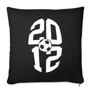 14 ANS DE NAISSANCE 2012 FOOTBALL 14E ANNIVERSAIRE - Housse de coussin décorative 45 x 45 cm - noir - Devant