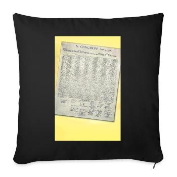 Freedom Paper Pergament - Sofakissenbezug 45 x 45 cm - Schwarz - Vorne