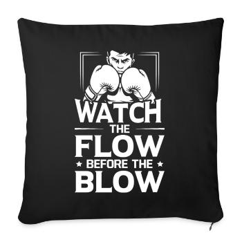 Watch The Flow Boxing Gloves - Sofa pillowcase 17,3'' x 17,3'' (45 x 45 cm) - black - Front