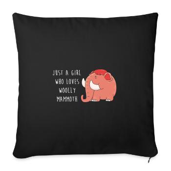 Mammouth - Housse de coussin décorative 45 x 45 cm - noir - Devant