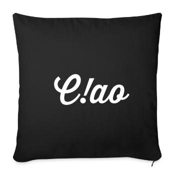 Ciao - Sofa pillowcase 17,3'' x 17,3'' (45 x 45 cm) - black - Front