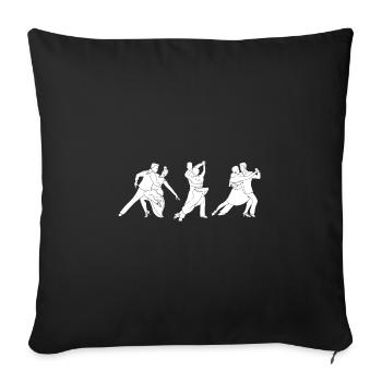 Salsa Dancer Dancer - Sofa pillowcase 17,3'' x 17,3'' (45 x 45 cm) - black - Front