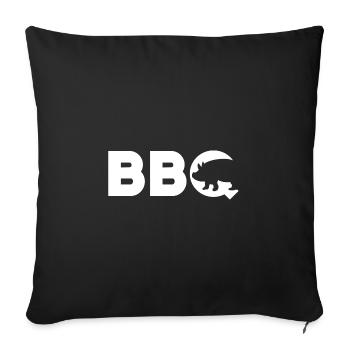BBQ - Sofa pillowcase 17,3'' x 17,3'' (45 x 45 cm) - black - Front