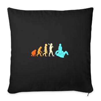 Jiu Jitsu Self Defense - Sofa pillowcase 17,3'' x 17,3'' (45 x 45 cm) - black - Front