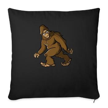 Bigfoot - Sofakissenbezug 45 x 45 cm - Schwarz - Vorne