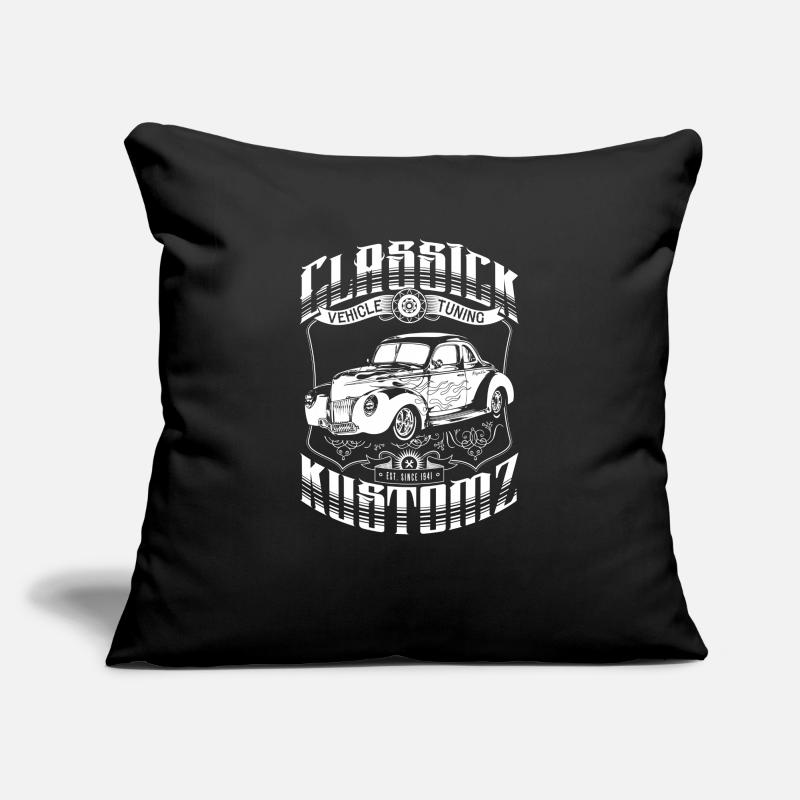 Hot Rod - Classick Kustomz (white) Sofa pillowcase 17,3'' x 17,3'' (45 x 45 cm)