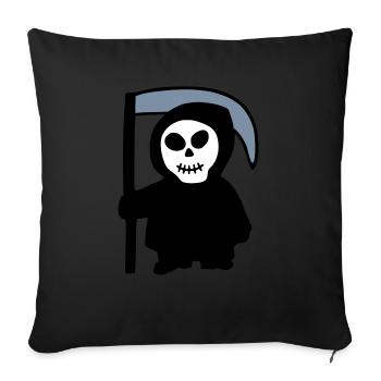 Death - Sofa pillowcase 17,3'' x 17,3'' (45 x 45 cm) - black - Front