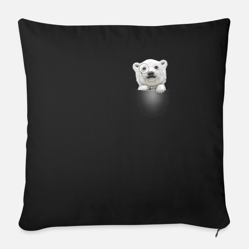 TASCHE POLAR BEAR - Sofakissenbezug 45 x 45 cm - Schwarz