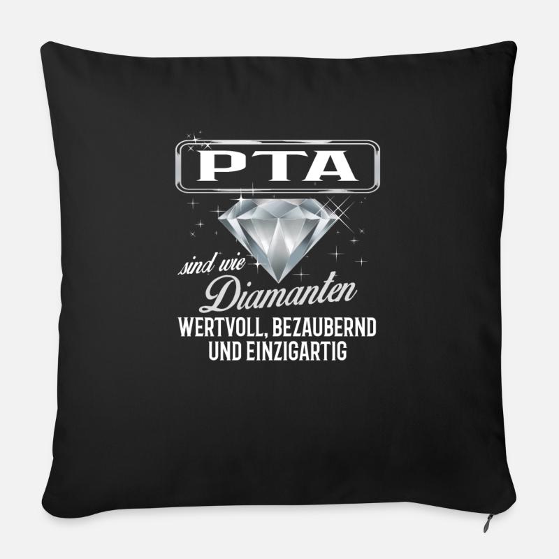 PTA - DM - Sofakissenbezug 45 x 45 cm - Schwarz