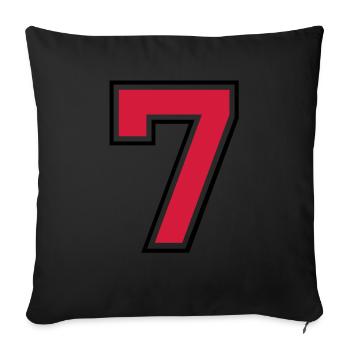 7__f2 - Sofa pillowcase 17,3'' x 17,3'' (45 x 45 cm) - black - Front