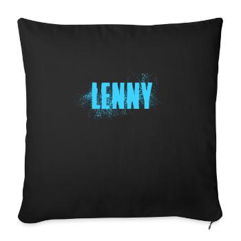 Lenny - Sofa pillowcase 17,3'' x 17,3'' (45 x 45 cm) - black - Front