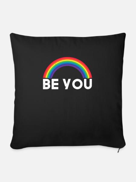 Be You LGBT Support - Sofakissenbezug 45 x 45 cm - Schwarz