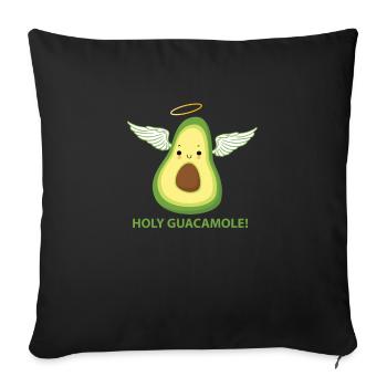 Holy Guacamole - Sofa pillowcase 17,3'' x 17,3'' (45 x 45 cm) - black - Front