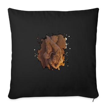 Position 9 - Housse de coussin décorative 45 x 45 cm - noir - Devant