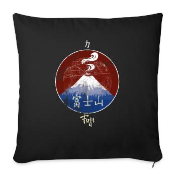 Fuji Mount - Sofa pillowcase 17,3'' x 17,3'' (45 x 45 cm) - black - Front