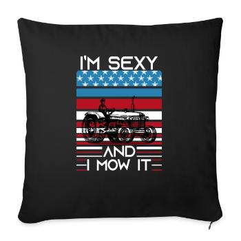 Je suis sexy et je le tond - Housse de coussin décorative 45 x 45 cm - noir - Devant