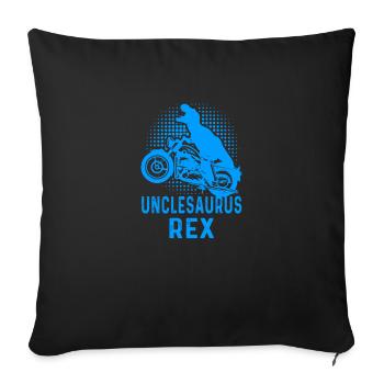 Onclesaurus Rexunclesaurus rex - Housse de coussin décorative 45 x 45 cm - noir - Devant