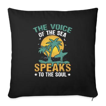 Retro Sommer Shirt coole shirts ch / at - Sofakissenbezug 45 x 45 cm - Schwarz - Vorne