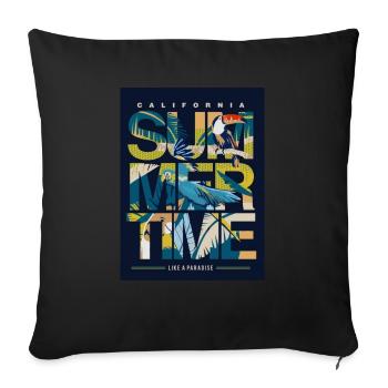 The Summertime Design - Sofakissenbezug 45 x 45 cm - Schwarz - Vorne