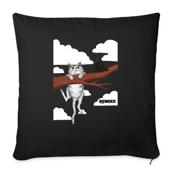 Hang in there 06 - Sofa pillowcase 17,3'' x 17,3'' (45 x 45 cm) - black - Front