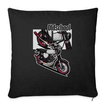 S51 (Tuning) // Illustration - Sofa pillowcase 17,3'' x 17,3'' (45 x 45 cm) - black - Front