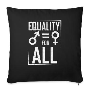 Equality for All - Vintage Gay Rights - Sofa pillowcase 17,3'' x 17,3'' (45 x 45 cm) - black - Front